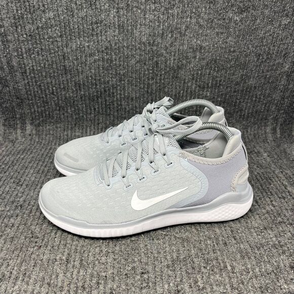 Nike Free RN 2018 Wolf Grey White Athletic Running Shoes Women’s 9 942837-003 - Picture 3 of 8